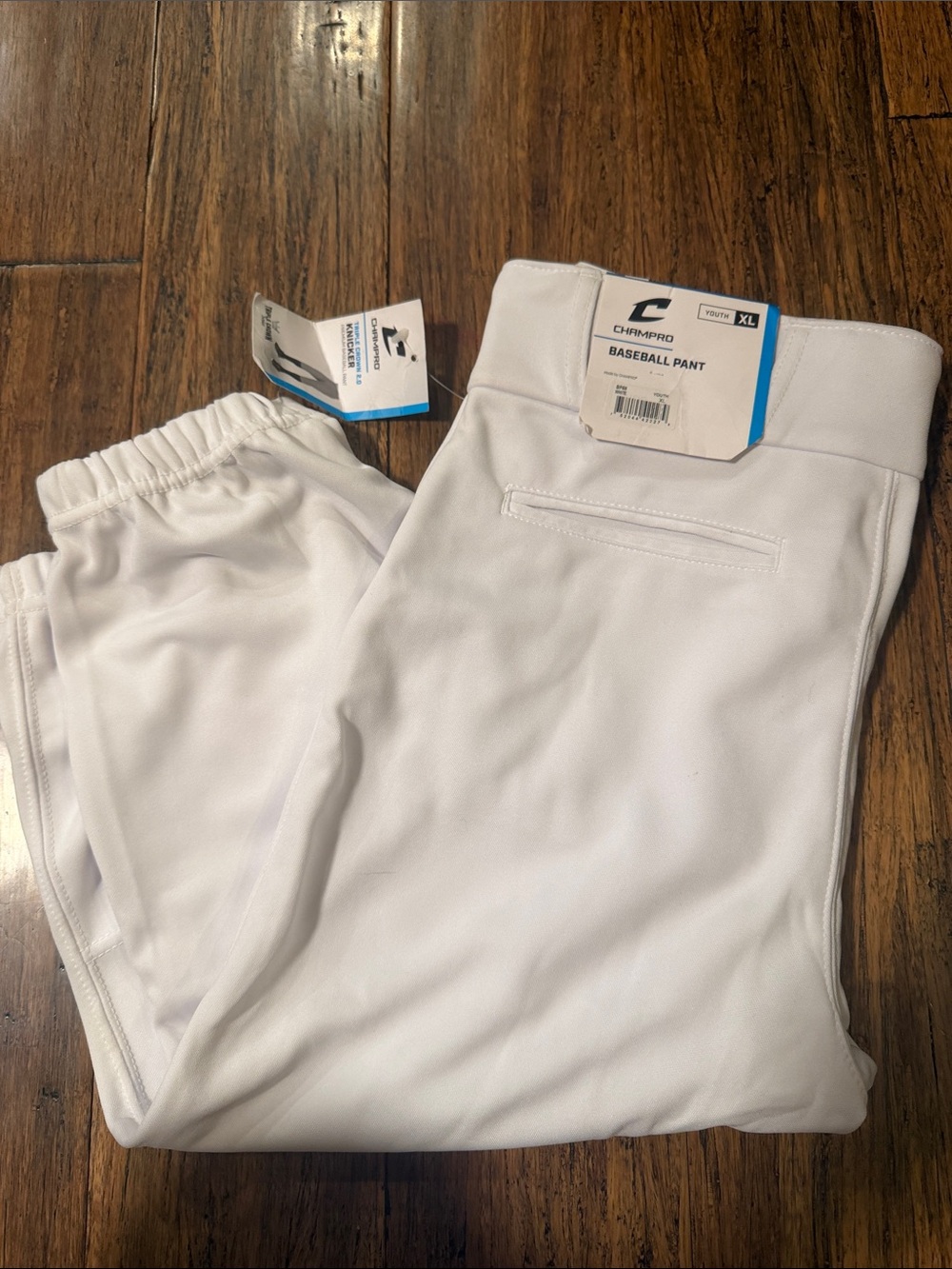 Youth White Baseball Pants